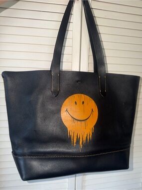 Coach x Gary Baseman Gotham Gnarly Face Glovetanned Calf Leather Tote Bag 58771